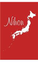 Nihon - Red 101 - Lined Notebook with Margins - 6X9: 101 Pages, Medium Ruled, 6 x 9 Journal, Soft Cover