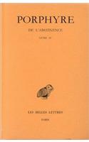 Porphyre, de l'Abstinence