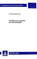 Die Bilanzierungshilfe ALS Rechtsbegriff