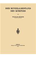 Der Mineralbestand Des Körpers