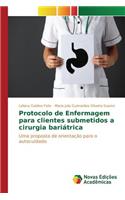Protocolo de Enfermagem para clientes submetidos a cirurgia bariátrica: (Portuguese)
