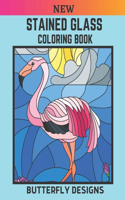 New Stained Glass Coloring Book