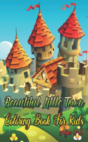Beautiful Little Town Coloring Book For Kids Ages 8-12