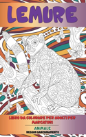Libro da colorare per adulti per marcatori - Nessun sanguinamento - Animale - Lemure