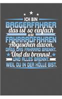 Ich Bin Baggerfahrer Das Ist So Einfach Wie Fahrradfahren. Abgesehen Davon, Dass Das Fahrrad brennt. Und Du Brennst. Und Alles Brennt. Weil Du In Der Hölle Bist.