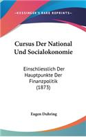 Cursus Der National Und Socialokonomie