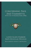 Concerning Paul and Fiammetta