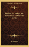 Laudatio Simonis Episcopii, Publice Dicta Amstelaedami (1791)