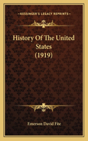 History Of The United States (1919)