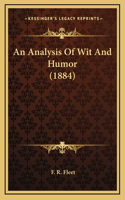 An Analysis Of Wit And Humor (1884)