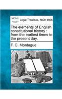 Elements of English Constitutional History