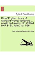 Dicks' English Library of Standard Works