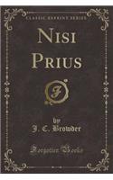 Nisi Prius (Classic Reprint)