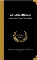 Teacher's Message