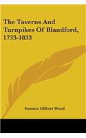 Taverns And Turnpikes Of Blandford, 1733-1833