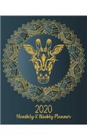 2020 Monthly & Weekly Planner