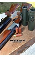 Hunter's Log Book Dot Grid Style Notebook: 6x9 inch daily bullet notes on dot grid design creamy colored pages with hunting equipment rifle munition spy glass cover cool present idea