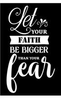 Let your faith be bigger than your fear