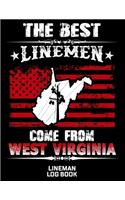 The Best Linemen Come From West Virginia Lineman Log Book: Great Logbook Gifts For Electrical Engineer, Lineman And Electrician, 8.5 X 11, 120 Pages White Papel