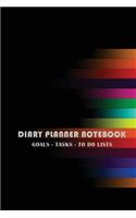 Diary Planner Notebook Goals - Tasks - To Do List
