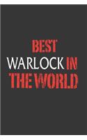 Best Warlock In The World Notebook: Lined Journal, 120 Pages, 6 x 9, Affordable Gift Journal Matte Finish