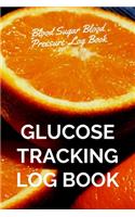 Glucose Tracking Log Book: V.22 Orange Blood Sugar Blood Pressure Log Book 54 Weeks with Monthly Review Monitor Your Health (1 Year) - 6 x 9 Inches (Gift)(1 D.J. Blood Sugar)