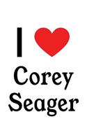 I Love Corey Seager: Corey Seager Designer Notebook