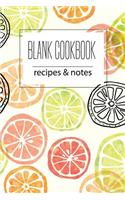 blank cookbook recipes & notes
