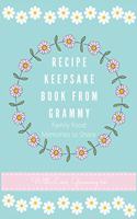 Recipe Keepsake Book From Grammy