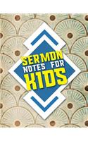 Sermon Notes for Kids: Bible Notebook & Journal: Doodle, Draw and Study the Bible, Simple Church Sermon Notes and Activity Book, Vintage/Aged Cover