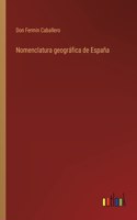 Nomenclatura geográfica de España
