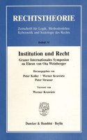 Institution Und Recht