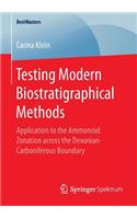 Testing Modern Biostratigraphical Methods: Application to the Ammonoid Zonation across the Devonian-Carboniferous Boundary(BestMasters)
