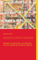 Sprachkundliche Aufsätze.