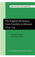 The  English Dictionary from Cawdrey to Johnson 1604–1755