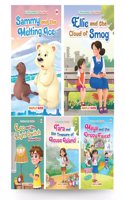 Story Books for Kids - Environment Stories (Set of 5 Books) - Environmental Awareness Stories - Climate Change - Global Warming - Pollution - Save Water and Electricity - Reuse and Recycling - Age 3+