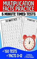 Multiplication Facts Practice 5 Minute Timed Tests