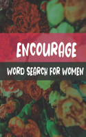Encourage Word Search For Women