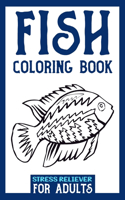 Fish Coloring Book Stress Reliever for Adults
