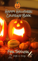 Happy Halloween Coloring Book For Toddler