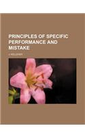 Principles of Specific Performance and Mistake: (English)