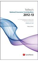 Tolley's National Insurance Contributions 2012-13 Main Annual. Edited by Jim Yuill