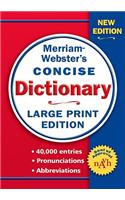 Merriam-Webster's Concise Dictionary: Large Print Edition(English)