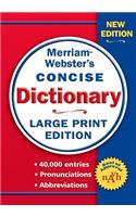 Merriam-Webster's Concise Dictionary, Large Print Edition