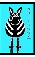 Funny Zebra Both Ends Notebook