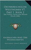 Oesterreichische Weisthumer V7, Part 1, Book 2