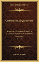 Commentatio Ad Quaestionem