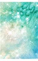 Painted Galaxy Composition Notebook - Small Ruled Notebook - 6x9 Lined Notebook (Softcover Journal / Notebook / Diary)