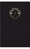 Monogram "Z" Journal: (26 Monogram Black 365 Lined)