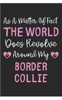 As A Matter Of Fact The World Does Revolve Around My Border Collie